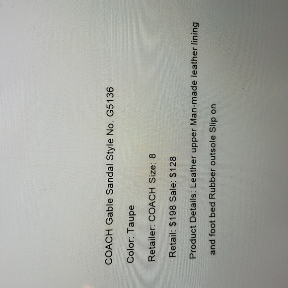 NEW Coach Gable Sandal - Picture 11 of 11